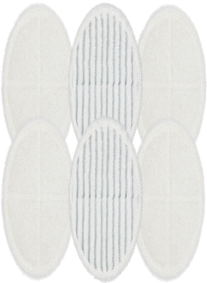 Flintar 2124 Replacement Pads, Compatible with Bissell Spin-Wave Hard Floor Cleaner Powered Rotating Mop 2039 Series, 2307, 2315A, Part # 2124 (6 - Pack (4 Soft Pads + 2 Scrubby Pads)) - Image 1