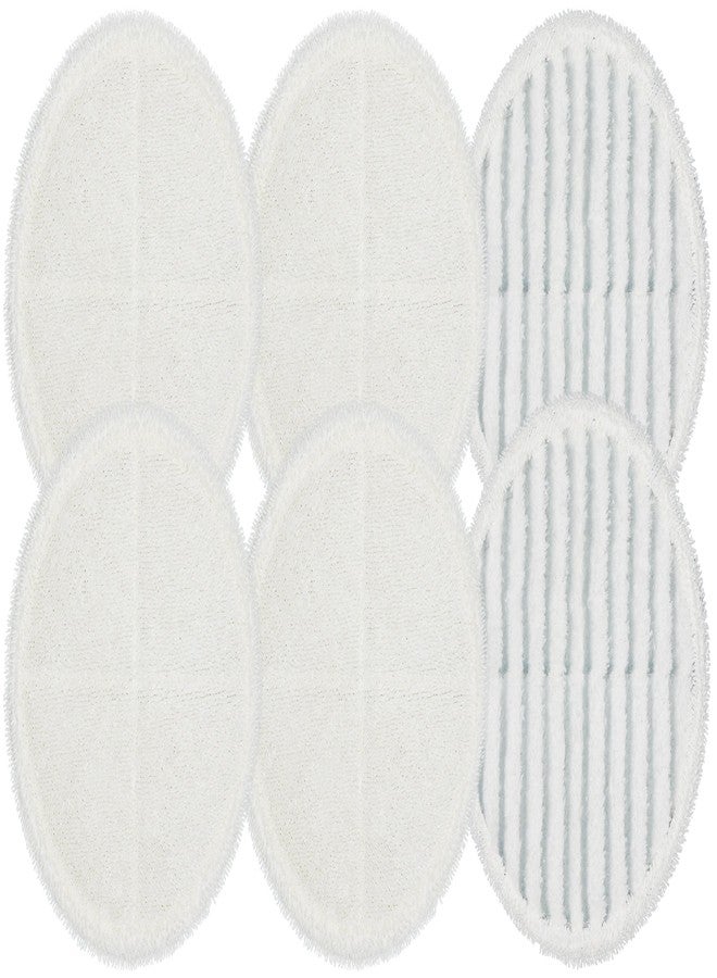Flintar 2124 Replacement Pads, Compatible with Bissell Spin-Wave Hard Floor Cleaner Powered Rotating Mop 2039 Series, 2307, 2315A, Part # 2124 (6 - Pack (4 Soft Pads + 2 Scrubby Pads)) - Image 2