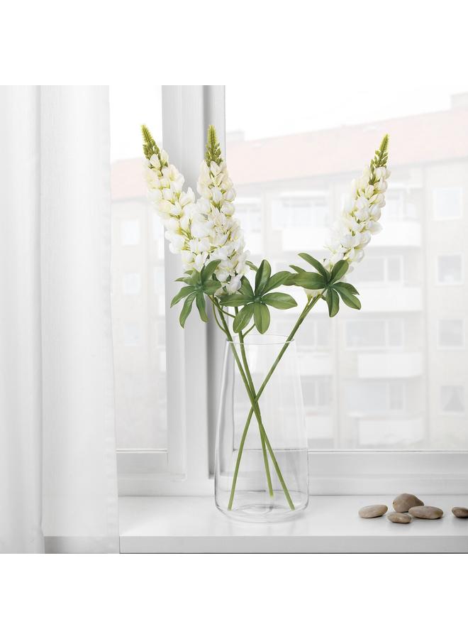 erorex Artificial flower, Lupin/white, 74 cm - Image 3