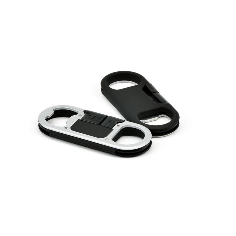 Multifunctional Bottle Opener Keychain With Micro USB Charging And Data Cable - Image 2