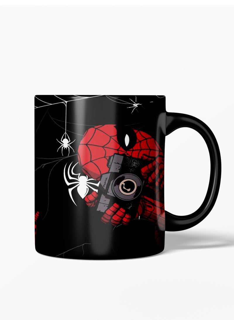 إم إي سي سبايدرمان كوب أسود 11 أونصة - Image 1