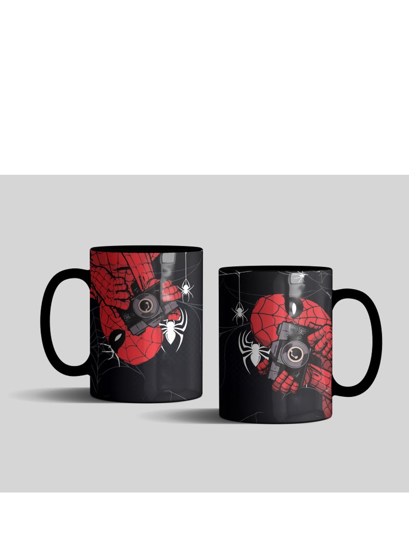 إم إي سي سبايدرمان كوب أسود 11 أونصة - Image 2