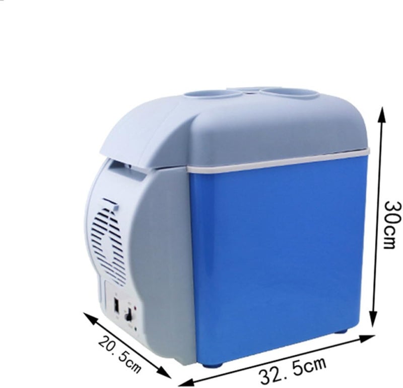 12v Portable Car Refrigerator Warmer Compact Cooler for Travel Suv Minivan Energy Efficient Design Holds Drinks Snacks Blue - Image 2