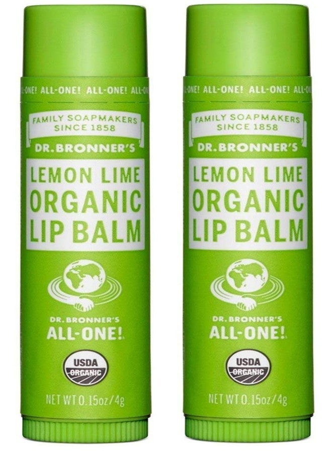 Dr. Bronner's Sun Dog's Organic Lip Balm Lemon Lime Pack of 2 - 0.15 oz