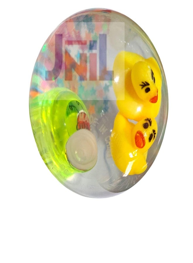 JNiL Multicolour LED Flashing Water Bouncing Ball Anti-Stress Gift Fun Toys for Children (15cm, 150g, 1 count) - Image 3