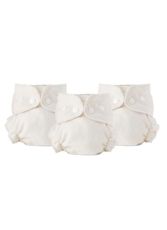 Esembly Esembly Cloth Diaper Inner, Trim-Fitting, Certified Organic Cotton, Reusable and Absorbent Leak-Proof Inserts with Snap Closure for Eco-Friendly Diapering, 3-Pack, Size 2 (18-35lbs)  - Image 1