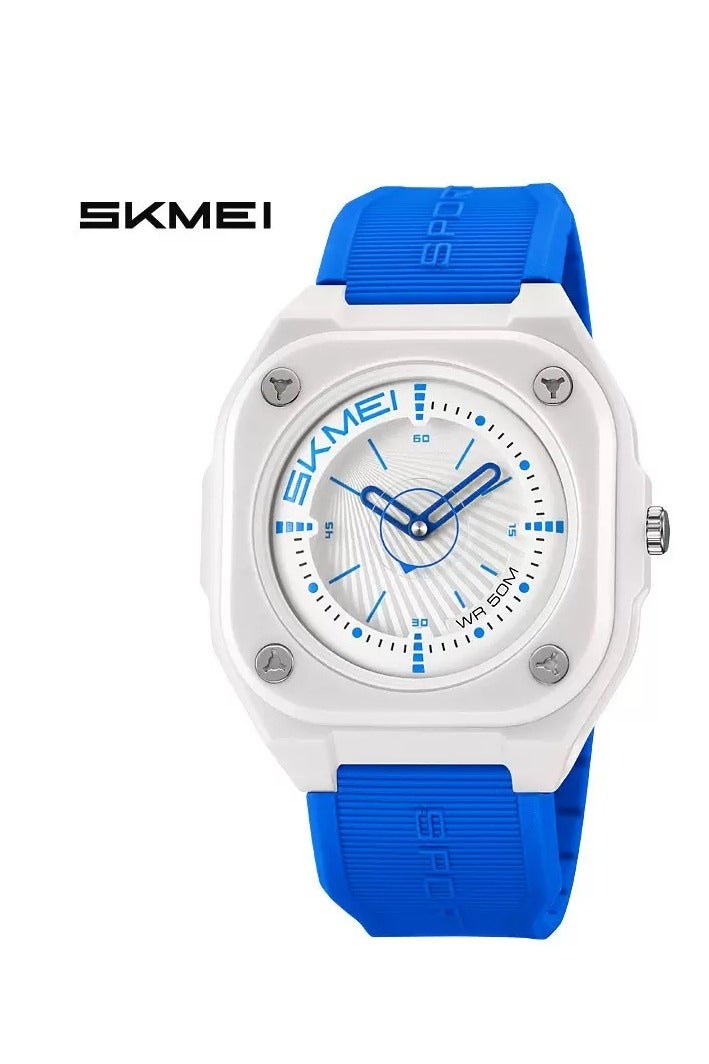 SKMEI Designer new style, PU strap sports watch, multi-function waterproof watch, pointer dial, gift for men and women - Image 1