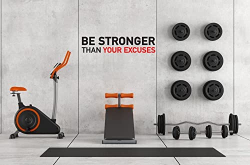 Bubbles Designs BE Stronger Than RED - Black - Home and Gym Motivate Wall Decal - Image 3
