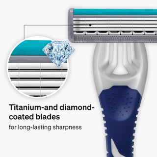 Schick Quattro Titanium 4 Blade Disposable Razor for Men - Smooth Shave with Skin Guard and Comfort Grip Handle - view 3