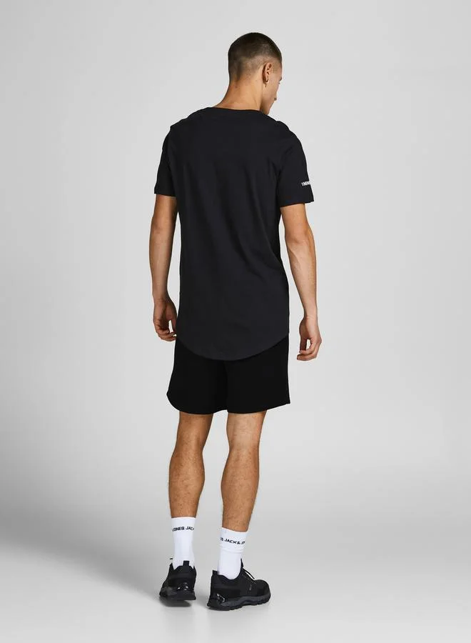 JACK & JONES Solid Mid Rise Regular Fit Shorts