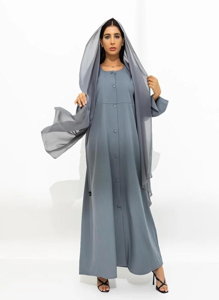 ميم باي ماريا Front open abaya with buttons