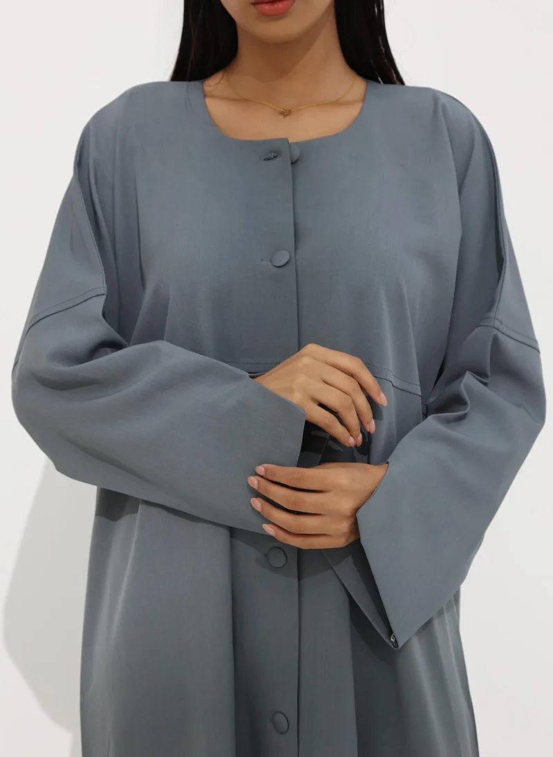 ميم باي ماريا Front open abaya with buttons