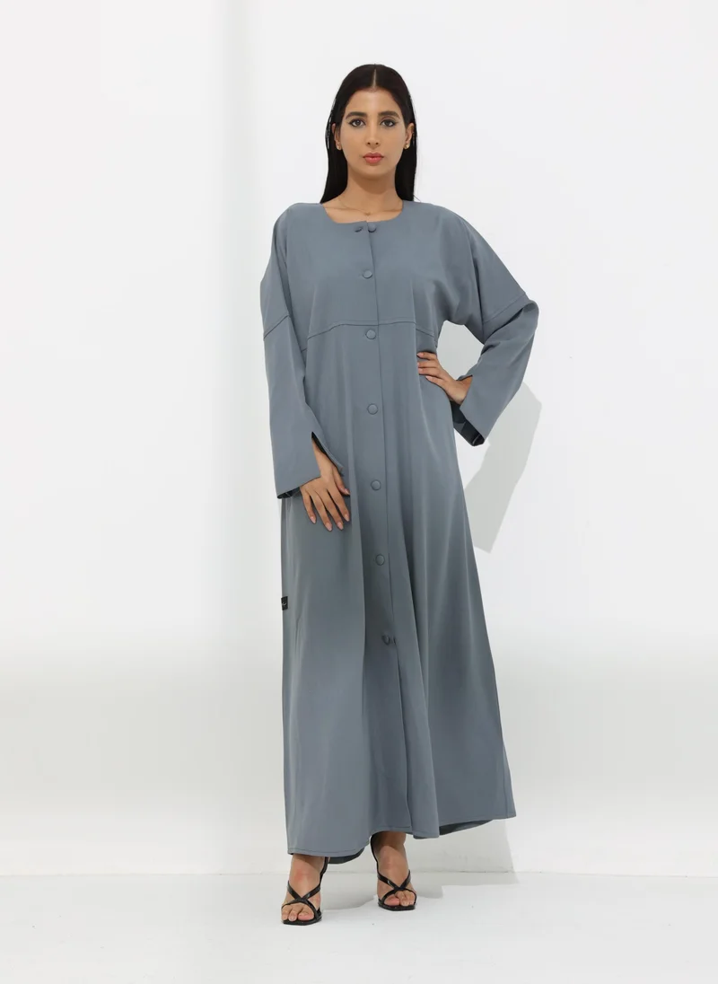 ميم باي ماريا Front open abaya with buttons