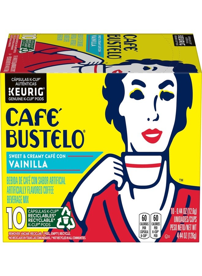 Cafe Bustelo Sweet & Creamy Café Con Vainilla, 10 Keurig K-Cup Pods - Image 1