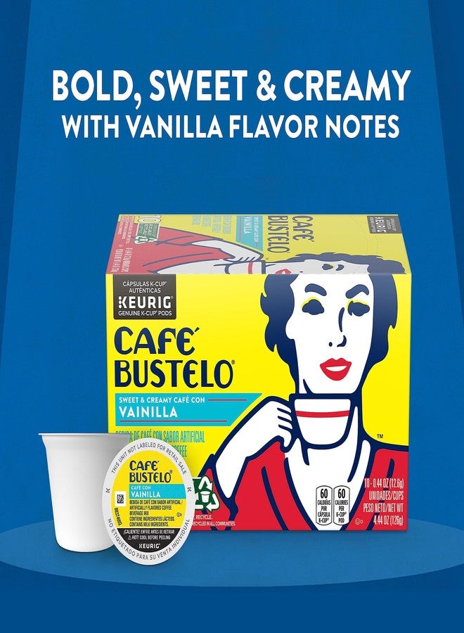 Cafe Bustelo Sweet & Creamy Café Con Vainilla, 10 Keurig K-Cup Pods - Image 2