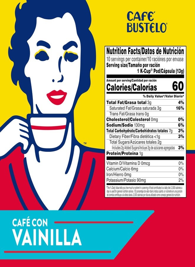 Cafe Bustelo Sweet & Creamy Café Con Vainilla, 10 Keurig K-Cup Pods - Image 4