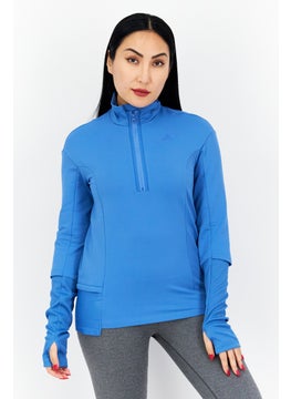 Adidas Women Sportswear Fit Training Sweatshirt, Blue  - Image 1