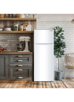 AURORA Two-door Refrigerator with Capacity of: 396 Liters/14 Feet - Environmentally Friendly Refrigerant Gas R600a Good Energy-Saving Consumption Movable Stands for Easy Movement White AR-580RNK  - Image 5