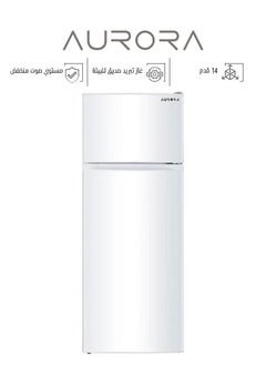 AURORA Two-door Refrigerator with Capacity of: 396 Liters/14 Feet - Environmentally Friendly Refrigerant Gas R600a Good Energy-Saving Consumption Movable Stands for Easy Movement White AR-580RNK  - Image 1