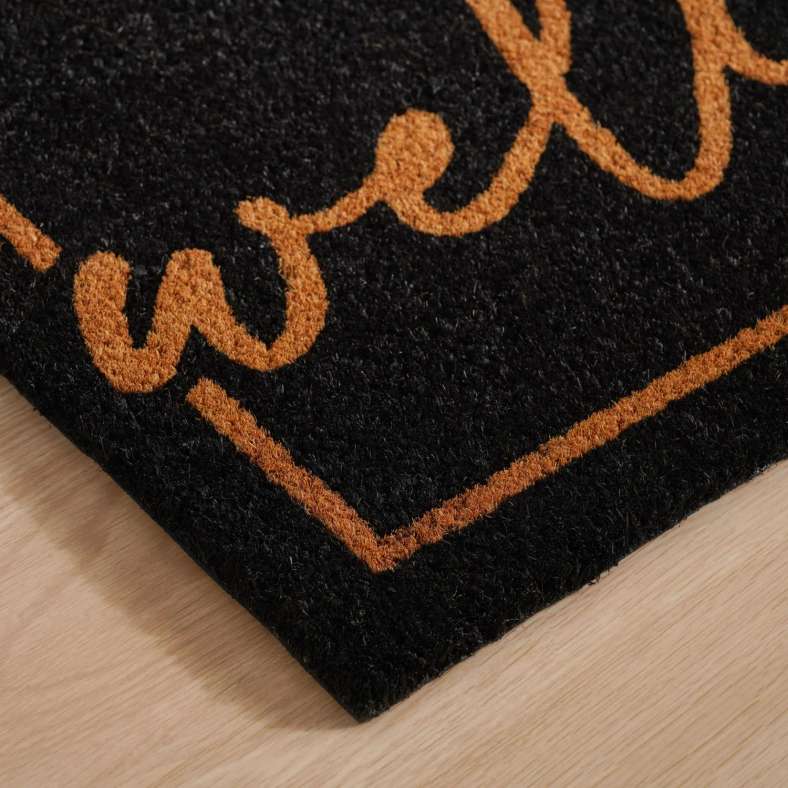 Pan Home Welcome Home Coir Door Mat 45x75cm - Black - 253TAC9900060 - Image 2