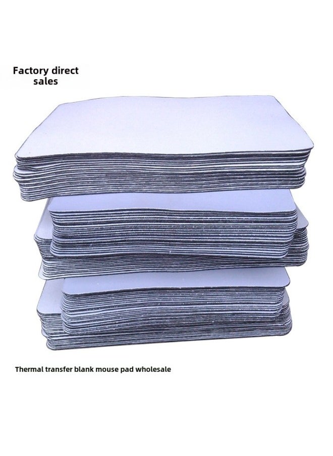 Generic - Blank Mouse Pad Increase Thick Tight Lock Edge Thermal Transfer Color Monochrome Gift Mouse Pad Coil Accessories-Color:White-Pattern:18*22*0.2cm - Image 1