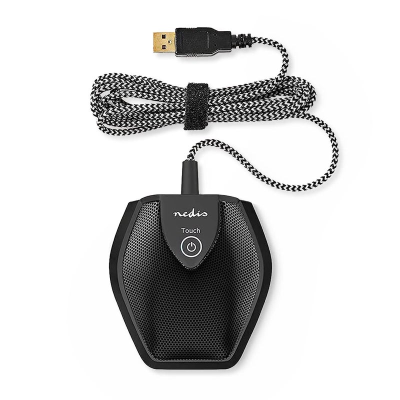 NEDIS ® USB Conference Room Microphone - Plug-and-Play Omnidirectional Microphone for Meetings, Chats, Video Conferencing, and Sound Recording (Designed in Netherland) - Image 1