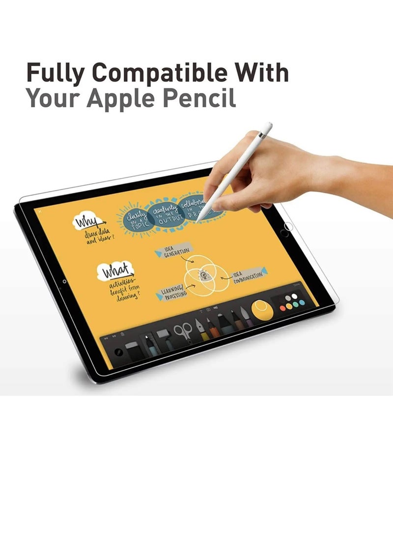 A high-quality tempered glass sticker to protect the screen of the Apple iPad (2019) and iPad 9th generation, size 10.2, transparent  - Image 4