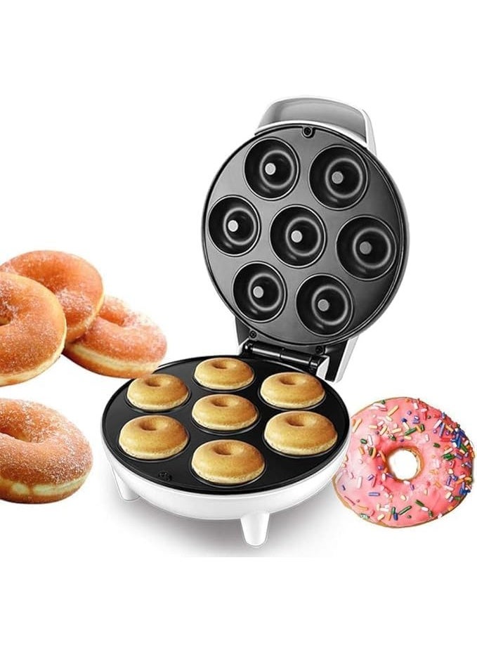 DSB DSP 750W Donut Maker, 7-piece set - Non-stick coating, temperature control, dual indicator lights, cool-touch casing, non-slip feet, white color, KC1173 - Image 2