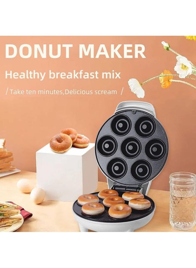 DSB DSP 750W Donut Maker, 7-piece set - Non-stick coating, temperature control, dual indicator lights, cool-touch casing, non-slip feet, white color, KC1173 - Image 4