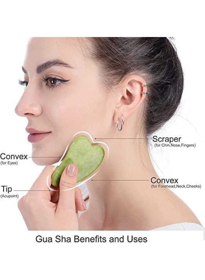 Generic valueable 1 Gua Sha facial massager for face, neck, and eye treatment; facial roller for routine skincare. - Image 5