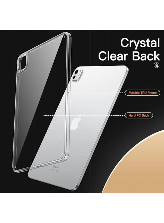 جي تيك جراب شفاف لجهاز iPad Pro مقاس 11 بوصة M4 2024، غطاء خلفي شفاف مقاوم للصدمات ومضاد للاصفرار مع ظهر صلب من مادة البولي كربونات ومصد TPU ناعم - Image 3