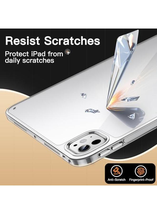 جي تيك جراب شفاف لجهاز iPad Pro مقاس 11 بوصة M4 2024، غطاء خلفي شفاف مقاوم للصدمات ومضاد للاصفرار مع ظهر صلب من مادة البولي كربونات ومصد TPU ناعم - Image 5