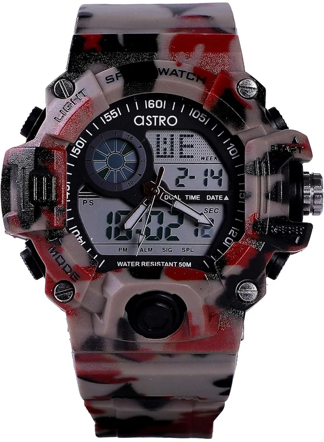 ASTRO Kids Analog-Digital Grey Dial Watch - A20902-PPRB