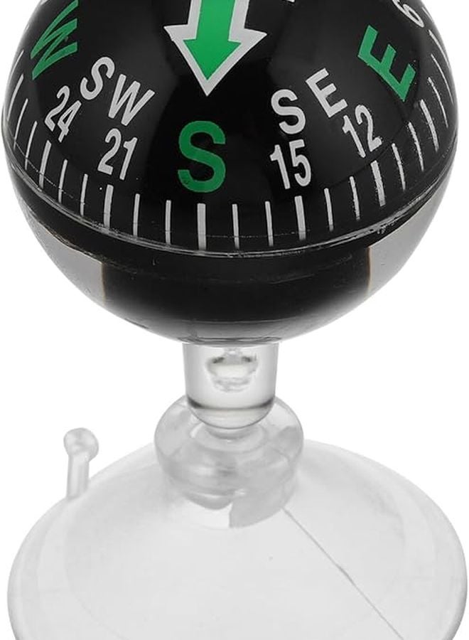 Portable Auto Compass with Suction Cup for Car Dashboard and Boat Navigation - Image 2