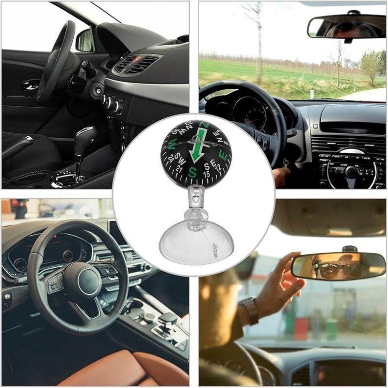 Portable Auto Compass with Suction Cup for Car Dashboard and Boat Navigation - Image 4