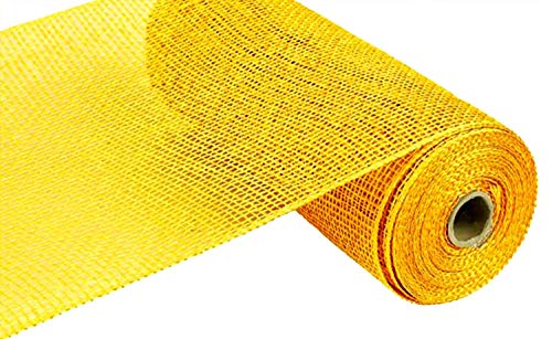 Craig Bachman 10" Poly Burlap Mesh: Yellow (10 Yards) Waterproof, Durable, Reusable & Versatile for Crafting, Wreaths, Swags, and Wedding Decorations RP810029 - Image 3