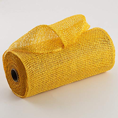 Craig Bachman 10" Poly Burlap Mesh: Yellow (10 Yards) Waterproof, Durable, Reusable & Versatile for Crafting, Wreaths, Swags, and Wedding Decorations RP810029 - Image 2