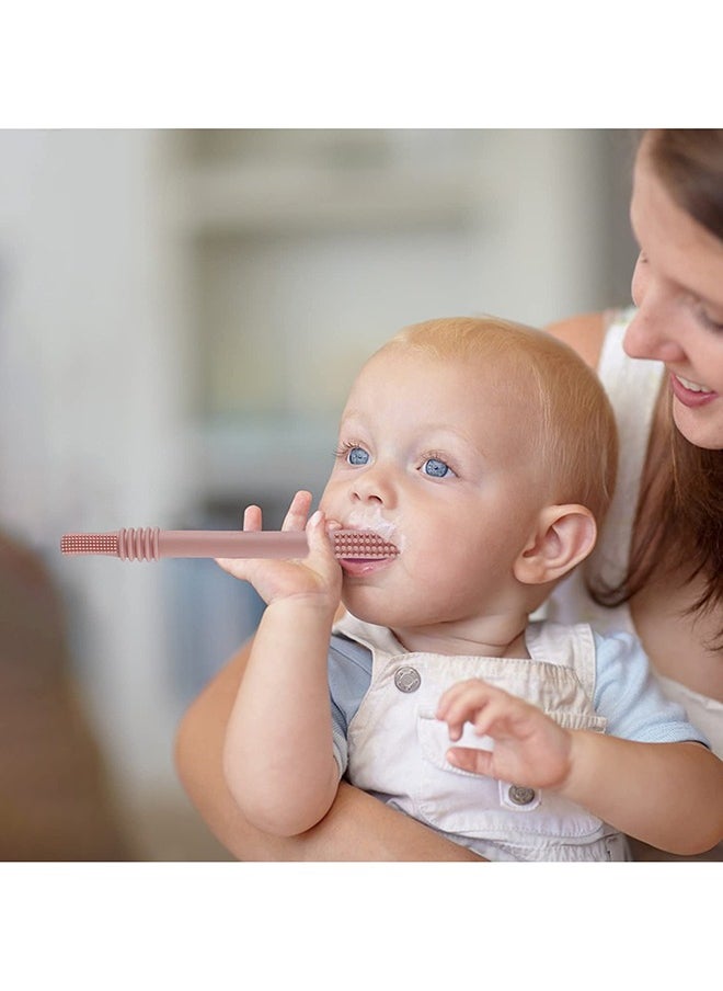 SINCHER - Teething Sticks for Babies for Teething Baby in 6 Vibrant Colors, Super Soft Silicone Teething Toys - Image 1