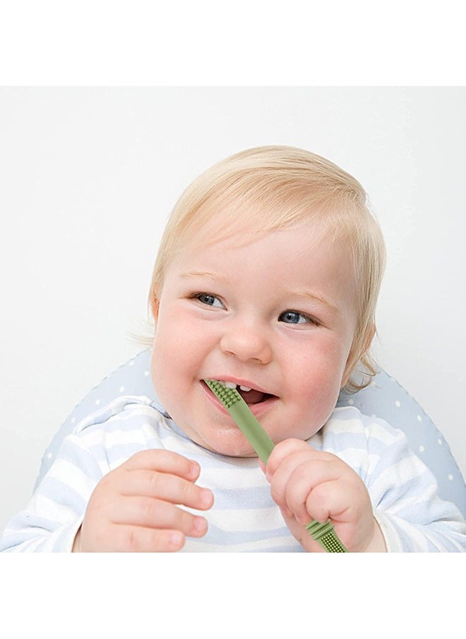 SINCHER - Teething Sticks for Babies for Teething Baby in 6 Vibrant Colors, Super Soft Silicone Teething Toys - Image 1