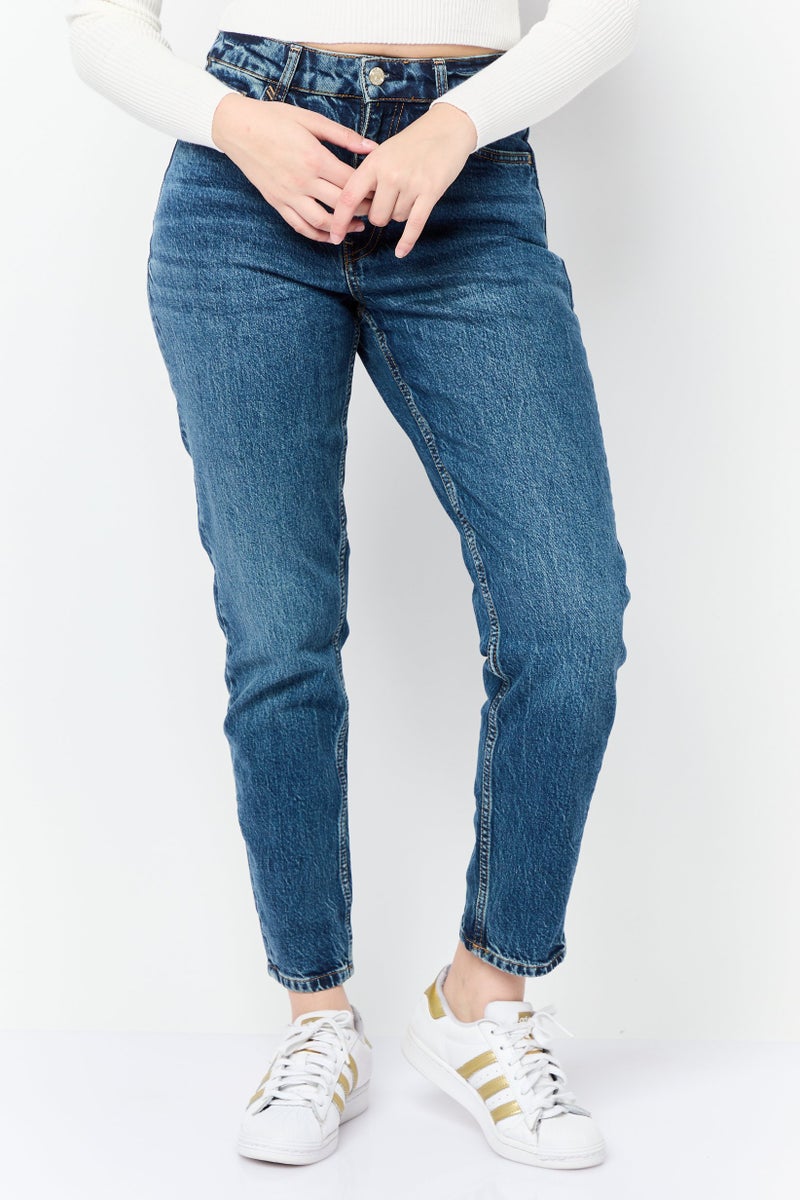 ESPRIT جينز نسائي كلاسيكي مريح قابل للتمدد، أزرق - Image 1