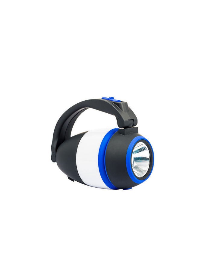 Three-in-one Camping Lamp Outdoor Lighting Tent Lamp Searchlight With Battery Desk Lamp Portable Lamp Stall Lamp-Color:Black Blue 】 - Image 1