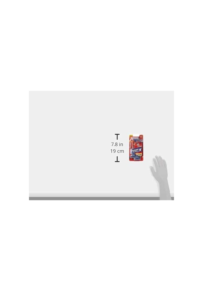 LASER شفرات حلاقة ليزر ريفليكس 3 ثلاثية الشفرات القابلة للتصرف مع الألوة وفيتامين E - عبوة 4 - Image 3