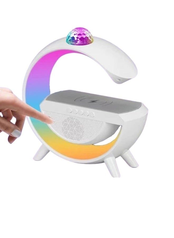 PRIMO PLUS Speaker with Wireless Charger, New Smart LED Light, Home Decoration Bedroom Atmosphere Lamp with Lighting from Above  - Image 4