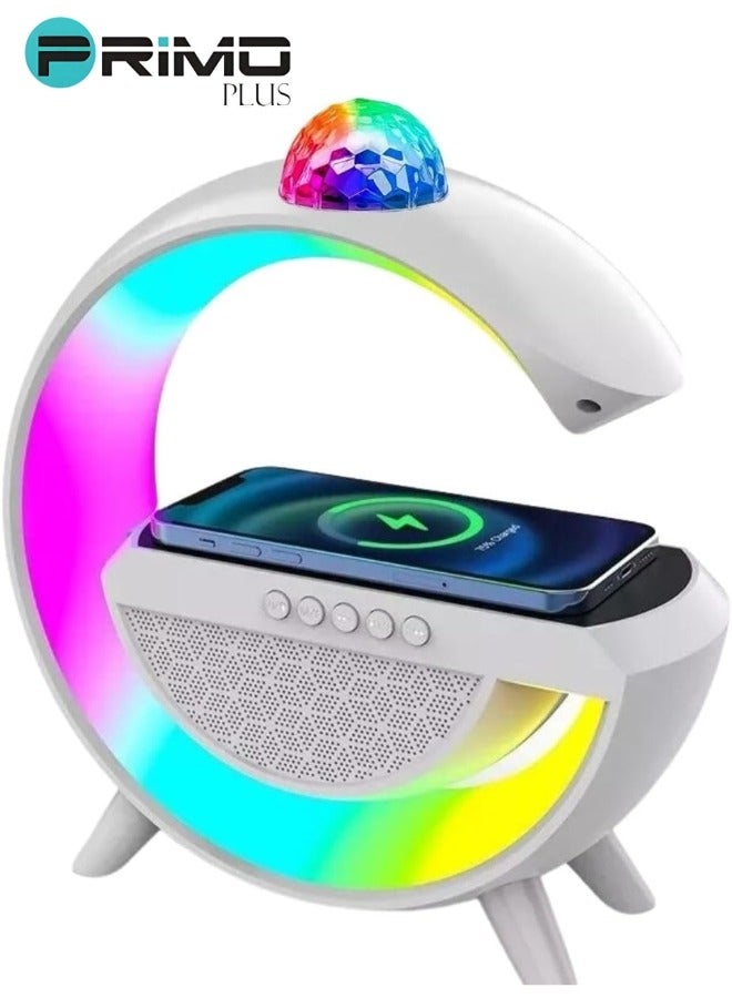 PRIMO PLUS Speaker with Wireless Charger, New Smart LED Light, Home Decoration Bedroom Atmosphere Lamp with Lighting from Above  - Image 2