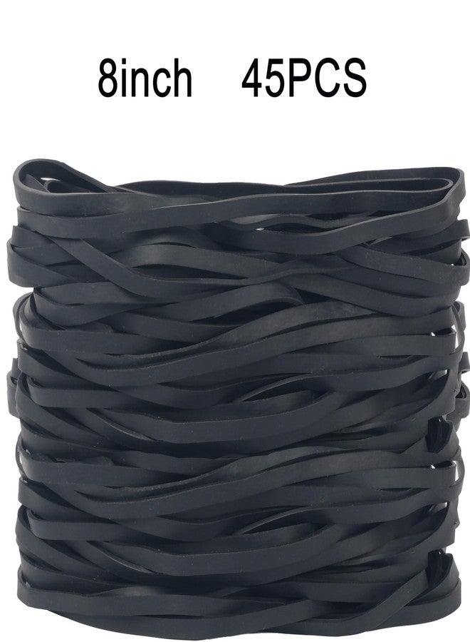 Foshine Rubber Bands Garbage Can Bands Elastic Large 8inch 45Pcs Trash Cans Rubber Bands Elastics Bands for Office Supplies Home - Image 5