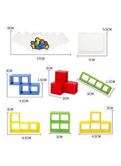 joyzzz Stacking Blocks Tetris Balance Game Board Games for Kids & Adults Tetra Tower Balancing Stacking Toys Building Blocks Perfect for Family Games Parties Travel.  - Image 2