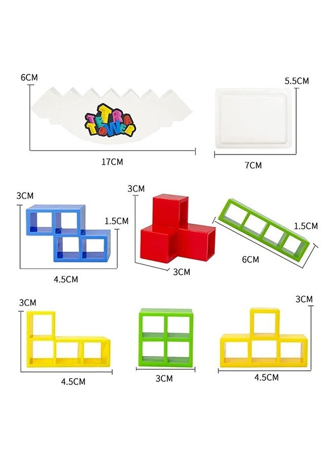 joyzzz - Stacking Blocks Tetris Balance Game Board Games for Kids & Adults Tetra Tower Balancing Stacking Toys Building Blocks Perfect for Family Games Parties Travel. - Image 1