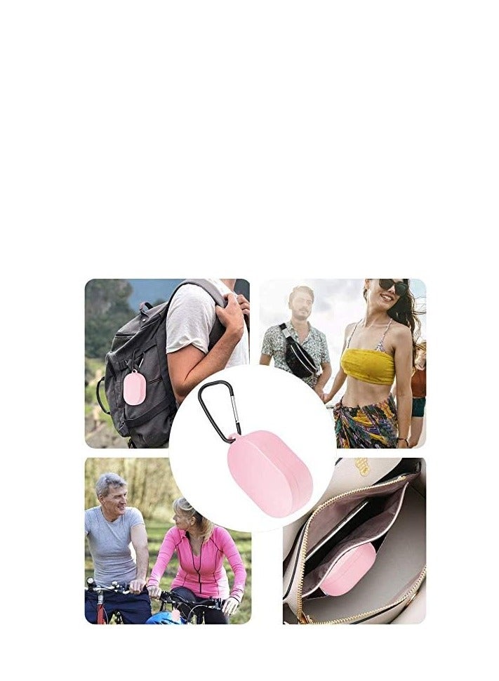 YUNSYE Protective Cover Compatible with Xiaomi Mi Wireless Earbuds, Case with Keychain Silicone Accessories Kits Compatible with Xiaomi Redmi Airdots Charging Case 1PCS pink - Image 5
