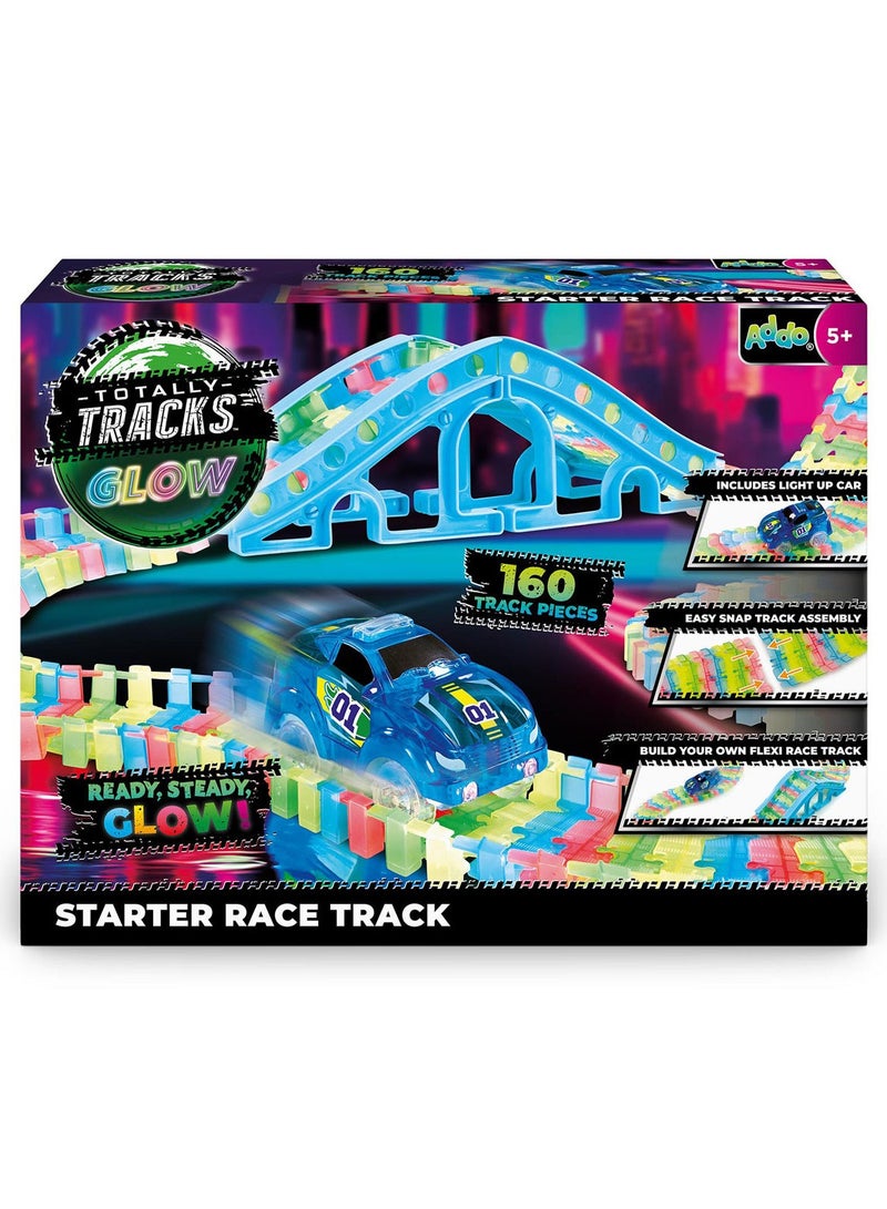 ADDO Totally Tracks Glow Starter Race Track 160 Pieces Battery Operated | Glowing Racing Track | Car Adventures | Toy Play Vehicle | Build Your Own Racing Circuit | Gift  for Kids and Toddlers - Image 3