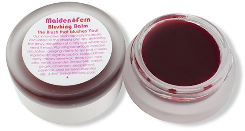 Living Libations - Organic Maiden Fern Blushing Balm | Natural, Wildcrafted Clean Beauty (.17 oz | 5 ml) - Image 4